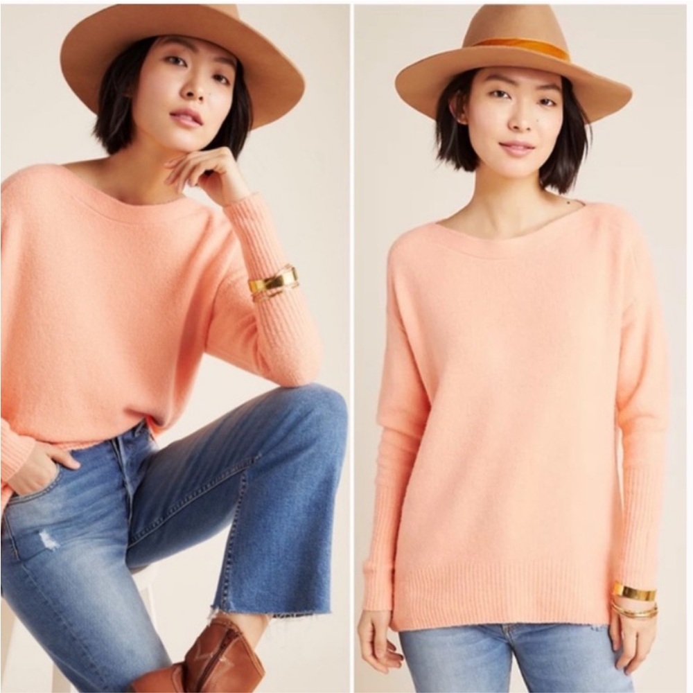 Anthropologie Naomi Sweater, Peach 🍑, XS P